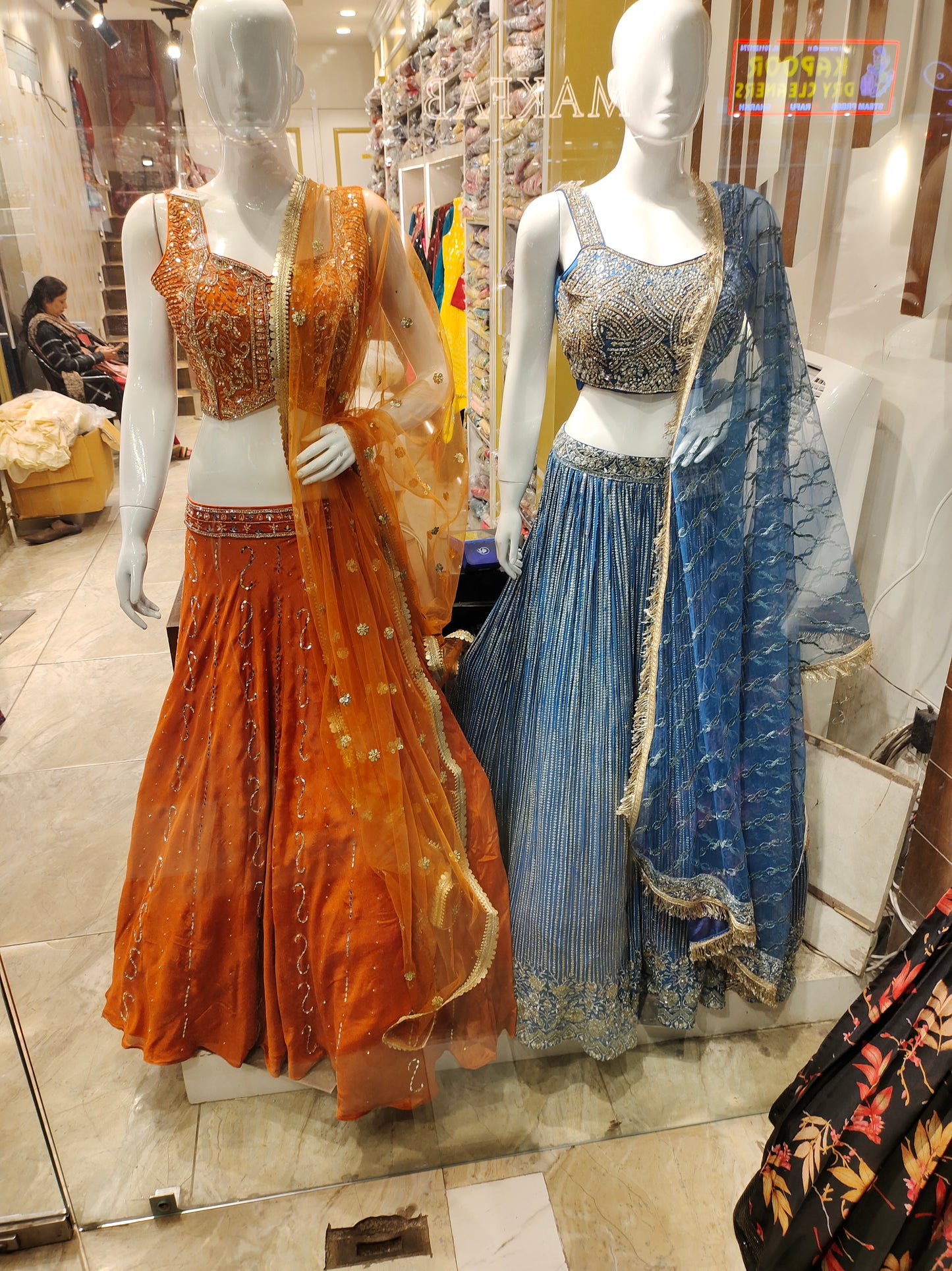 Girlish Sequence Blue Lehenga