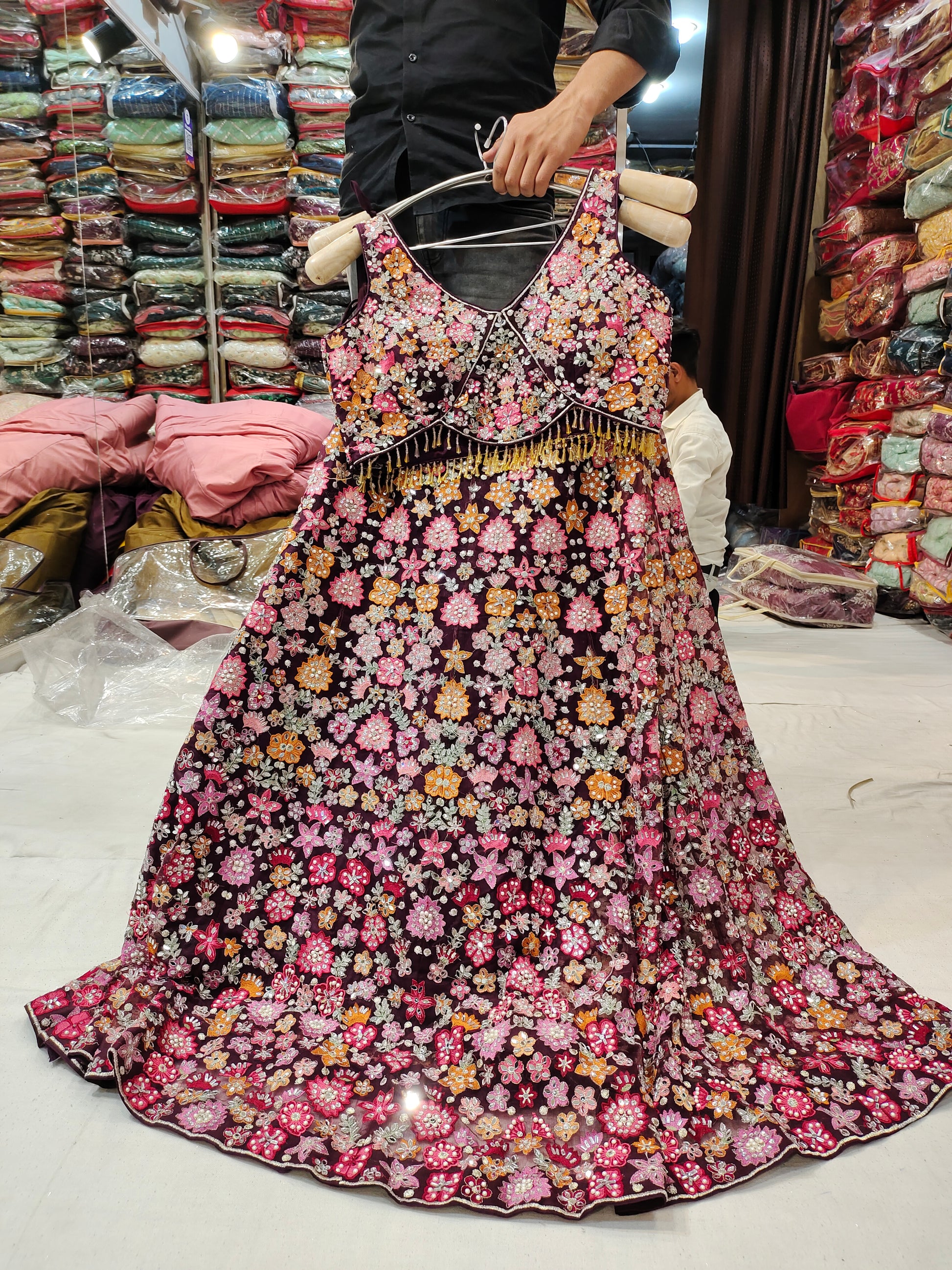 lovely peaches pink dress Peach Pom Pom Manuela Maxi Dress Peachy PETALS / XXL