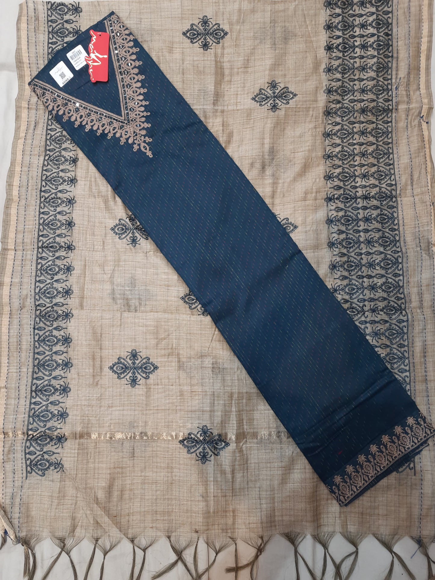 Engaging blue Unstitched suit ( free size )