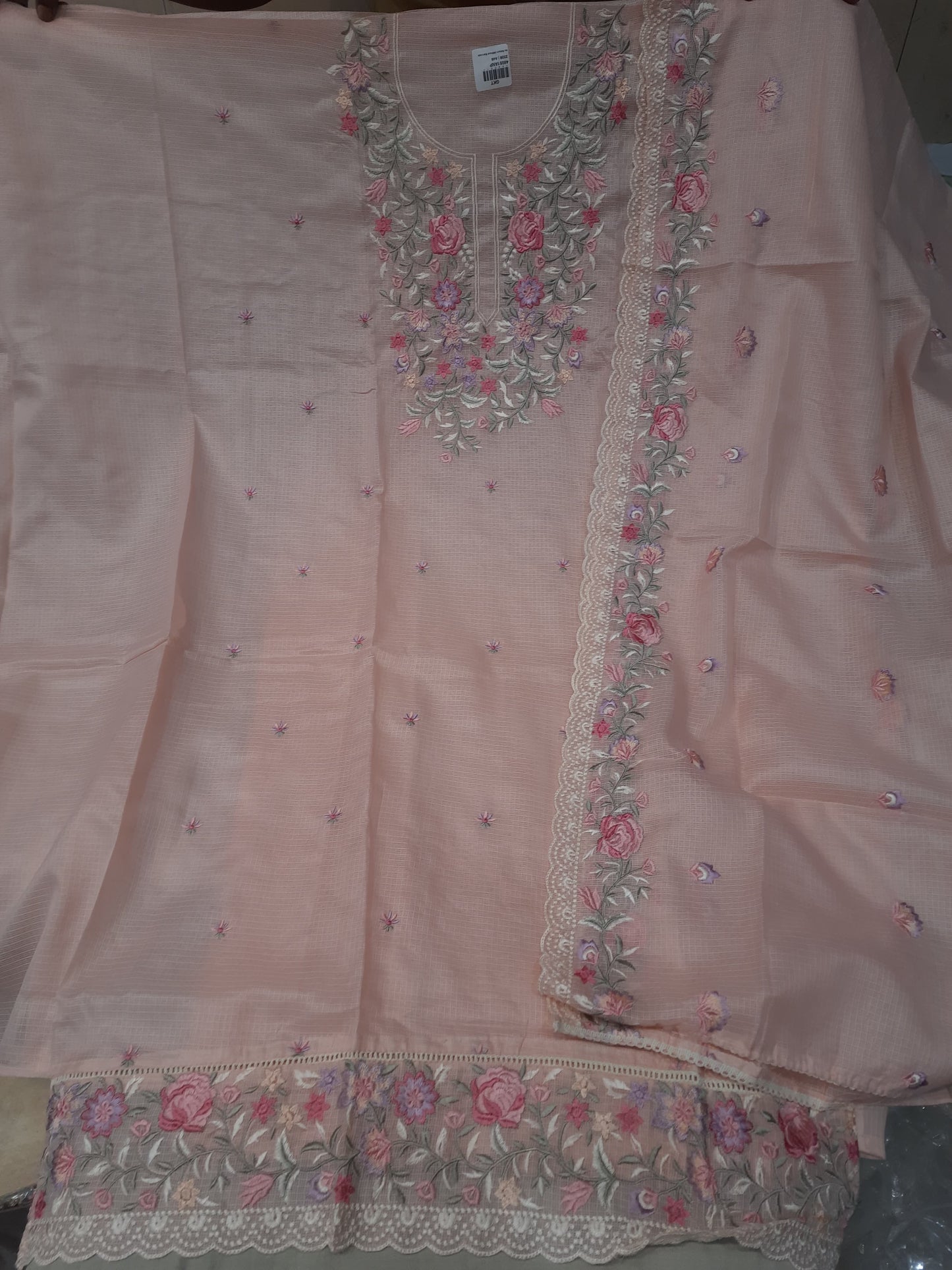 Lovely pink Unstitched suit ( free size )