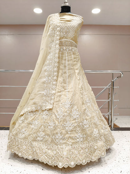 Something Different White Golden Lehenga Something Different White Golden Lehenga