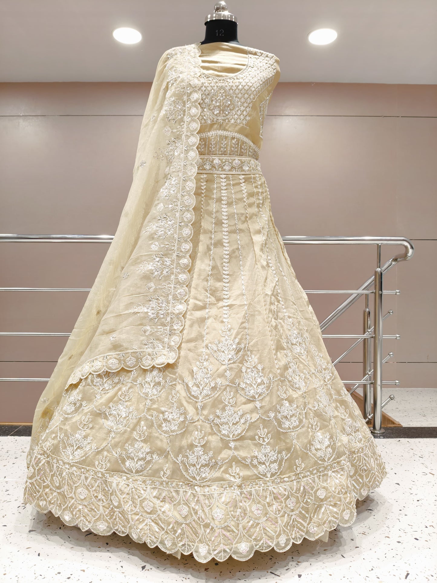 Designer peach pink Lehenga