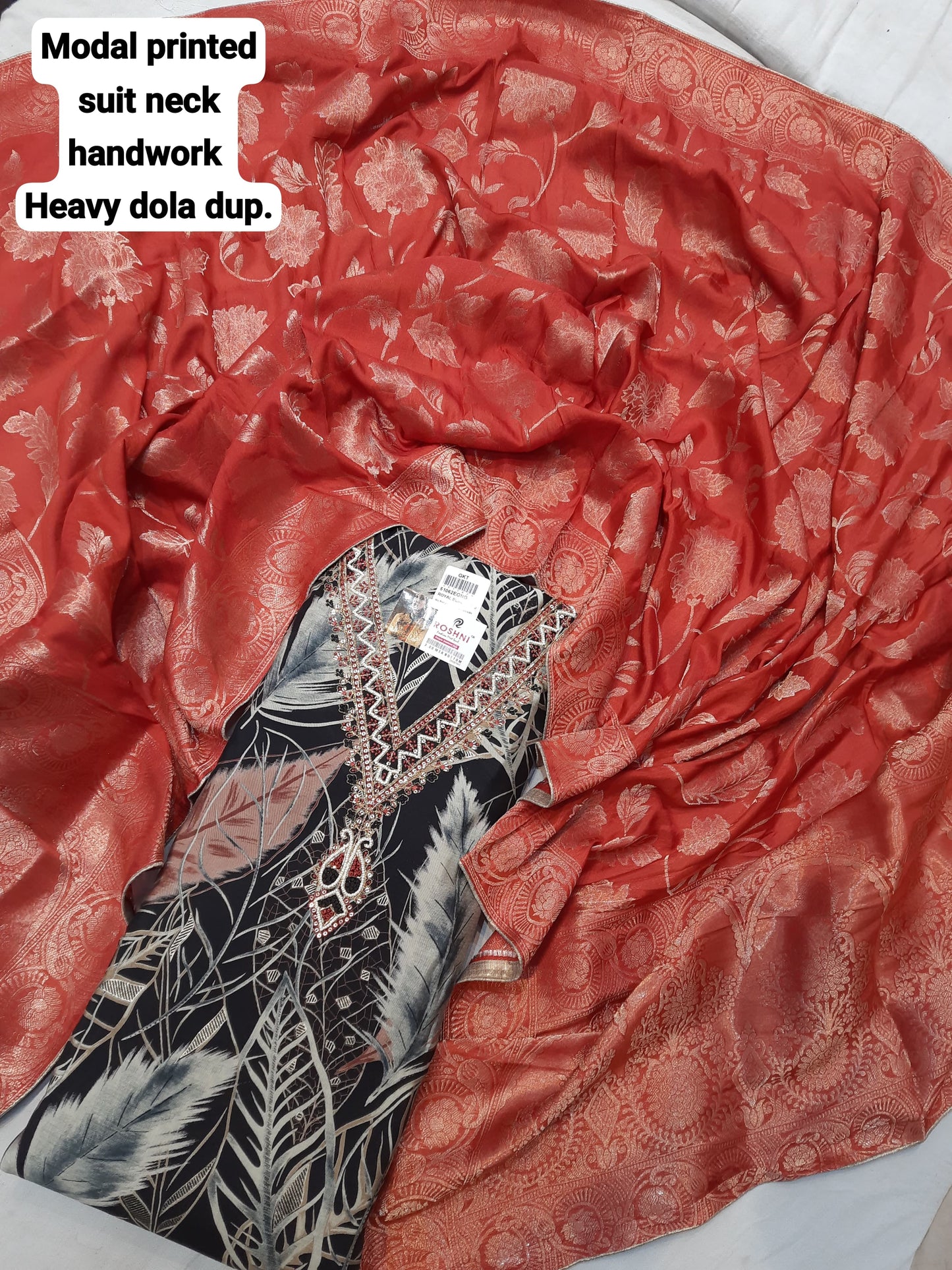 Tremendous red Unstitched suit ( free size )