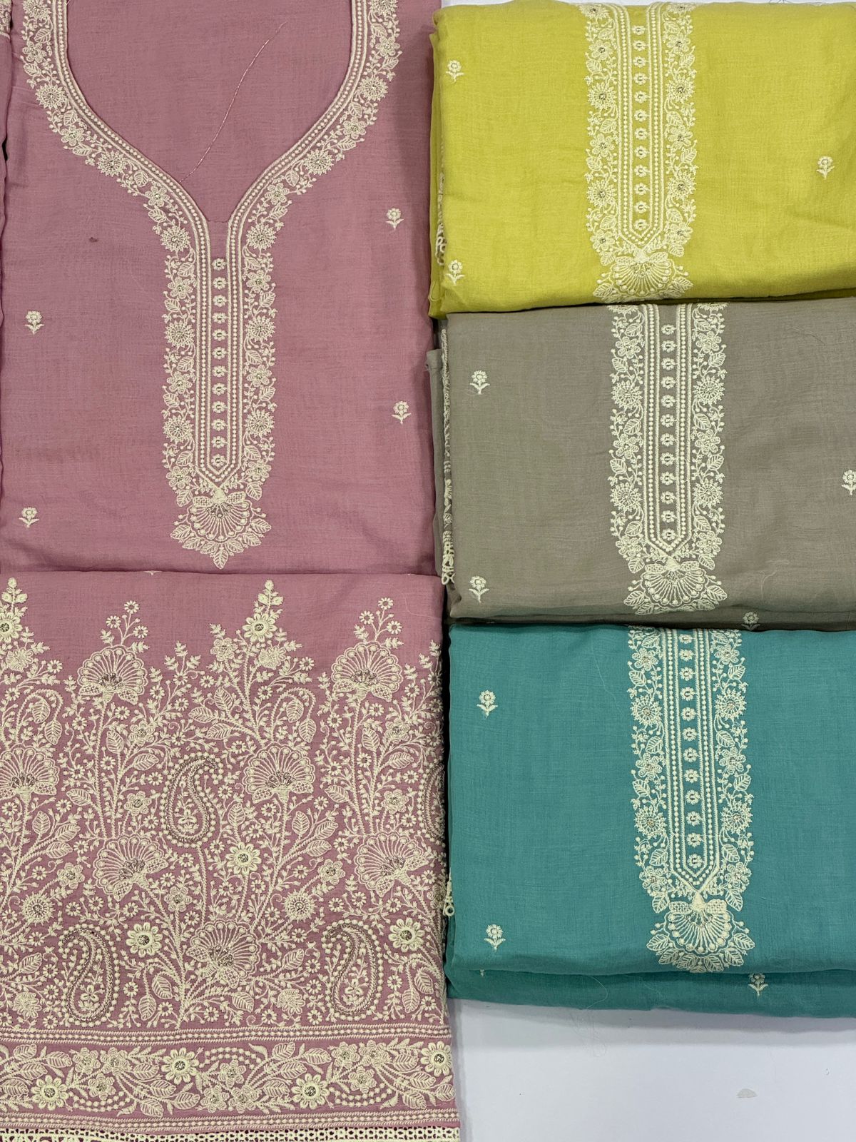 Pink semi Stitched Fancy Salwar suit (free size)