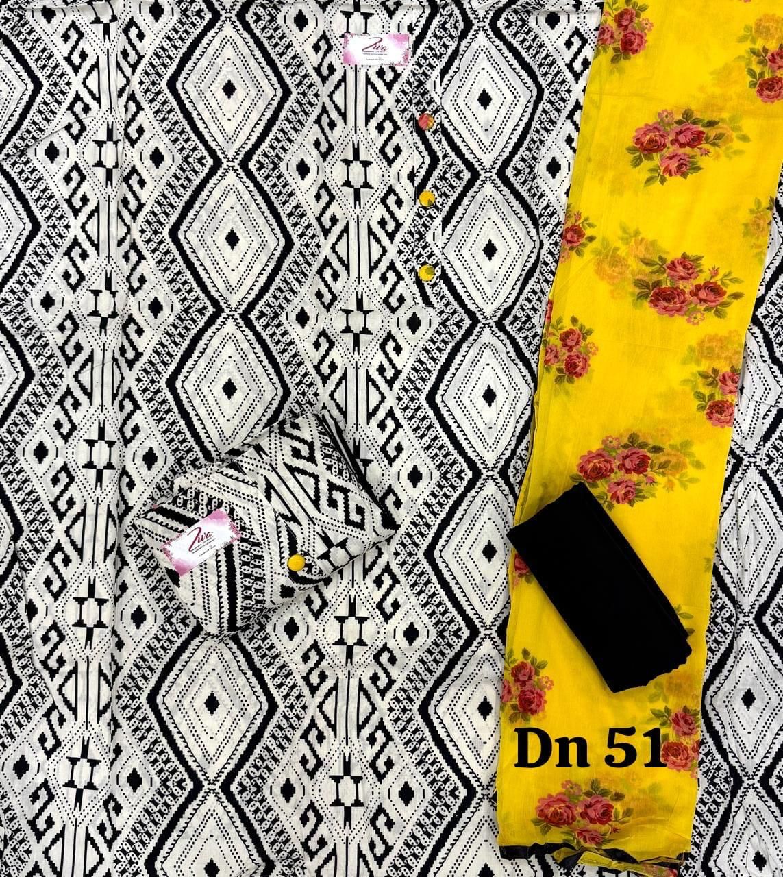 Fabulous black Stitched Fancy Salwar suit (free size)