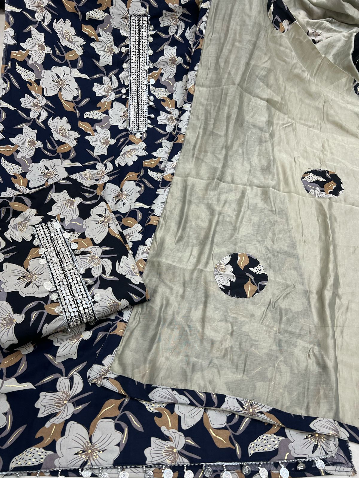 Cute black Fancy Salwar suit (free size)