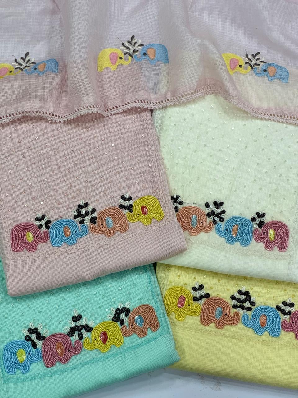 Lavishing multicolour Fancy Salwar suit (free size)