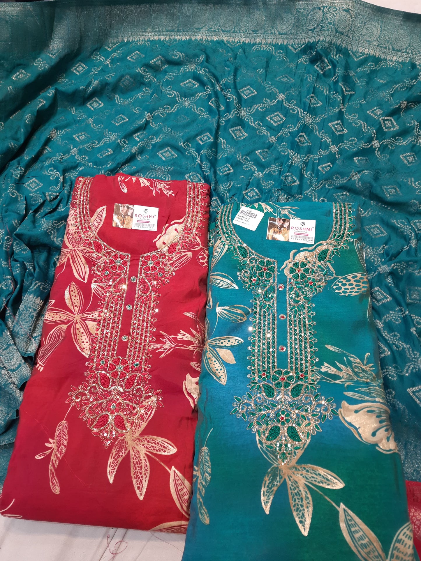 Sky blue Fancy Salwar suit (free size)