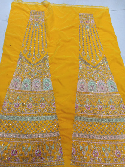 Haldi Yellow Ball Jhumka Lehenga - Shopping World