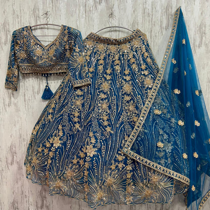 Astonishing Dark pink crop top Lehenga