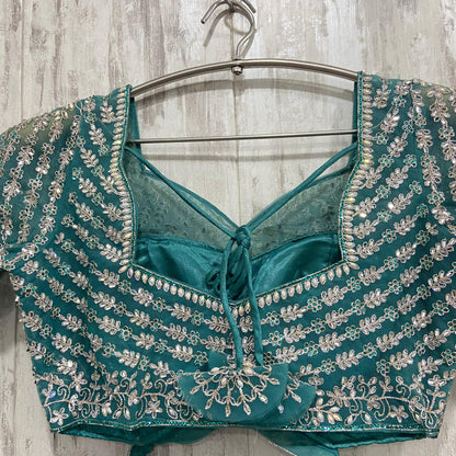 Lavishing orange crop top Lehenga