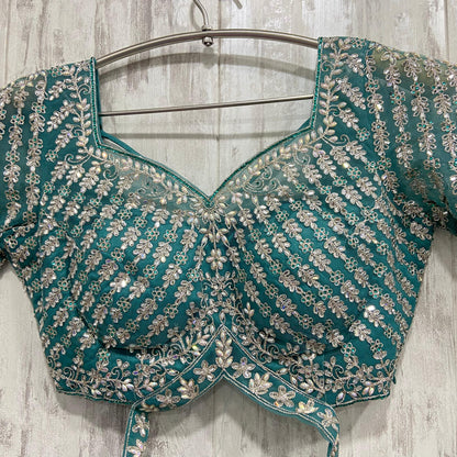 Lavishing orange crop top Lehenga