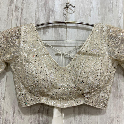 Attractive golden mustard crop top Lehenga