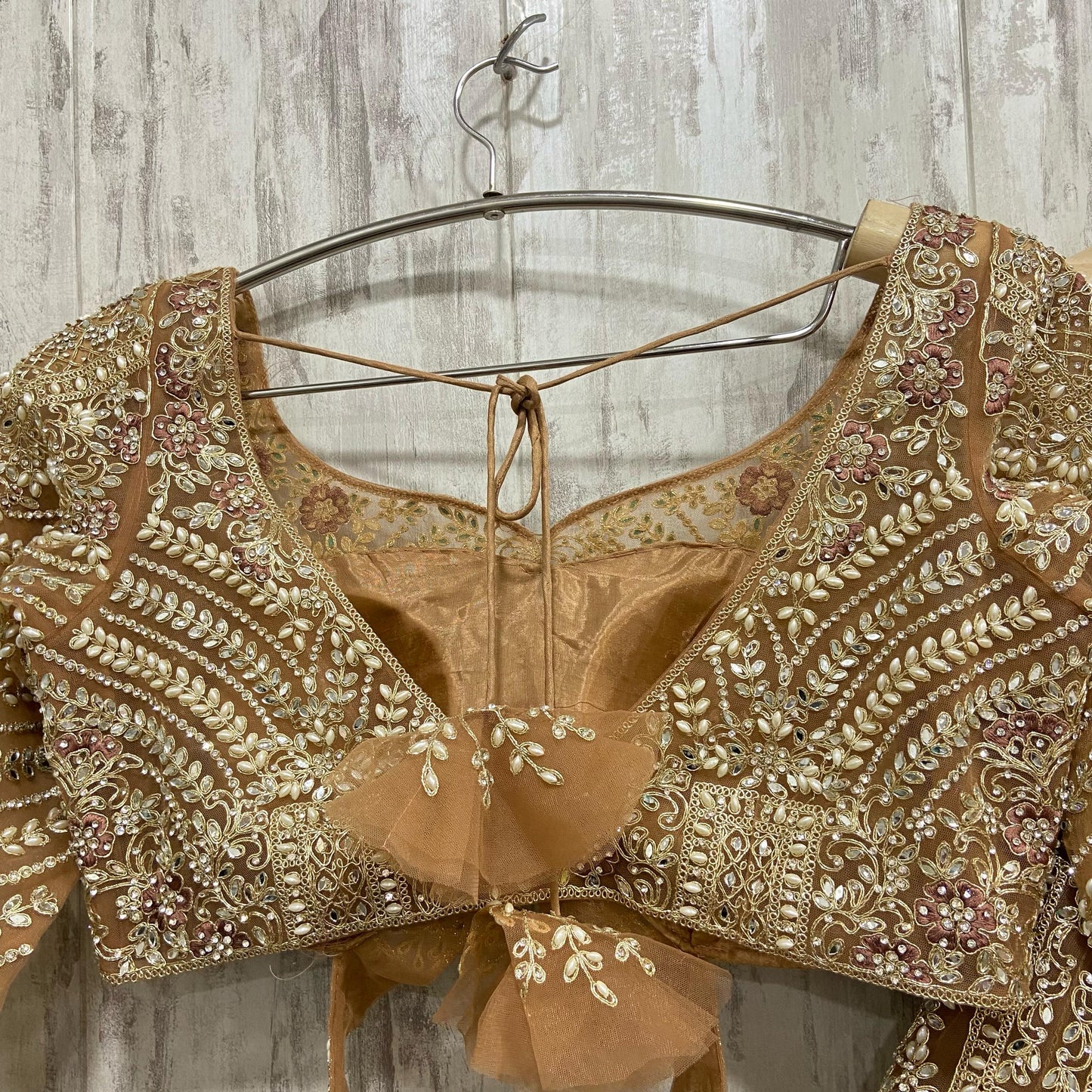 Amazing golden yellow crop top Lehenga