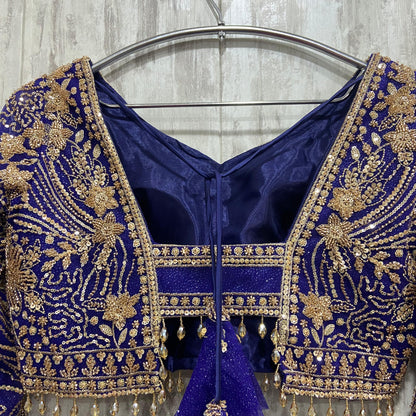 Astonishing Dark pink crop top Lehenga