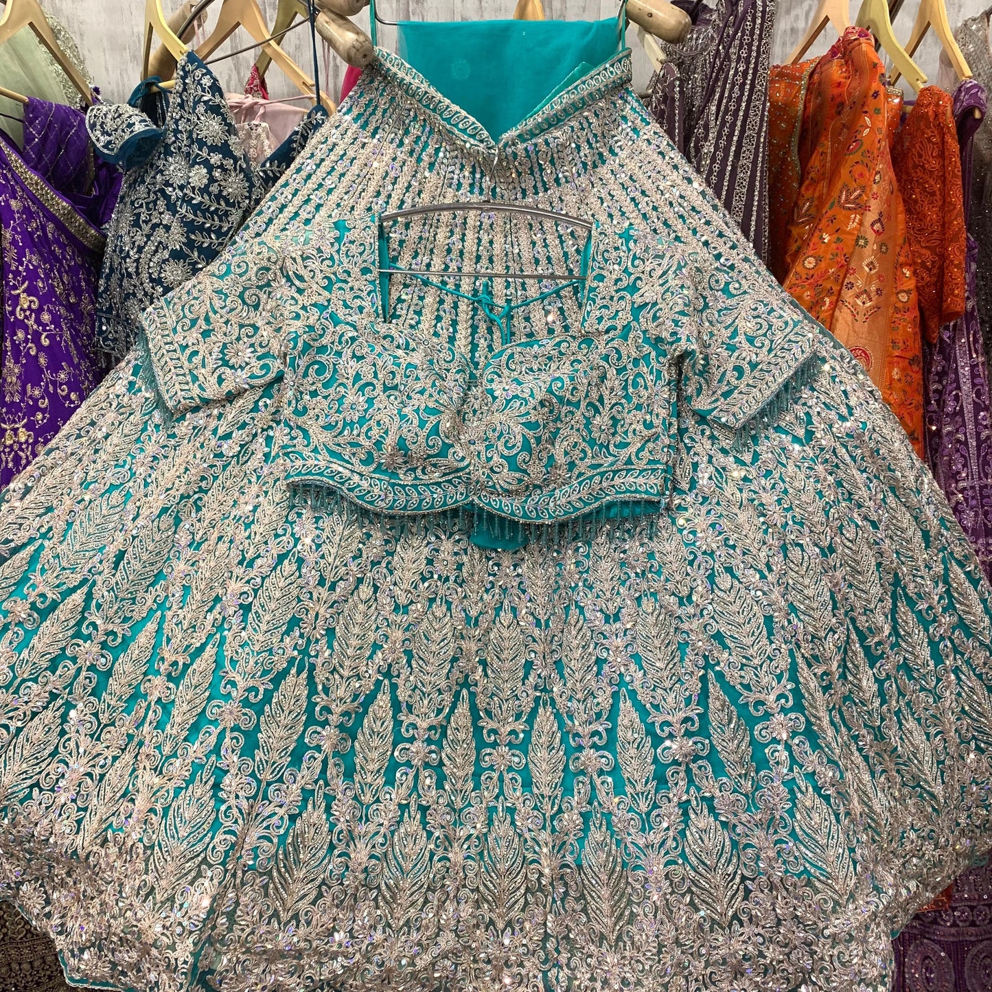 Fantastic yellow mustard golden crop top Lehenga