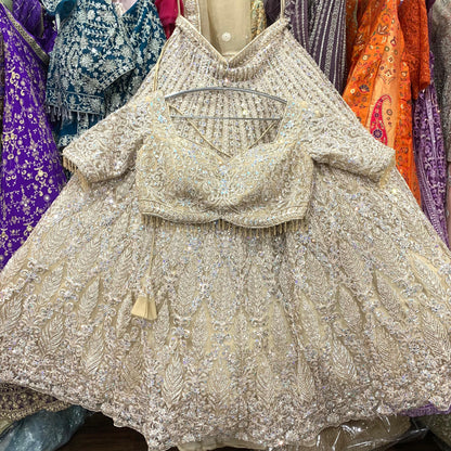 Fantastic yellow mustard golden crop top Lehenga