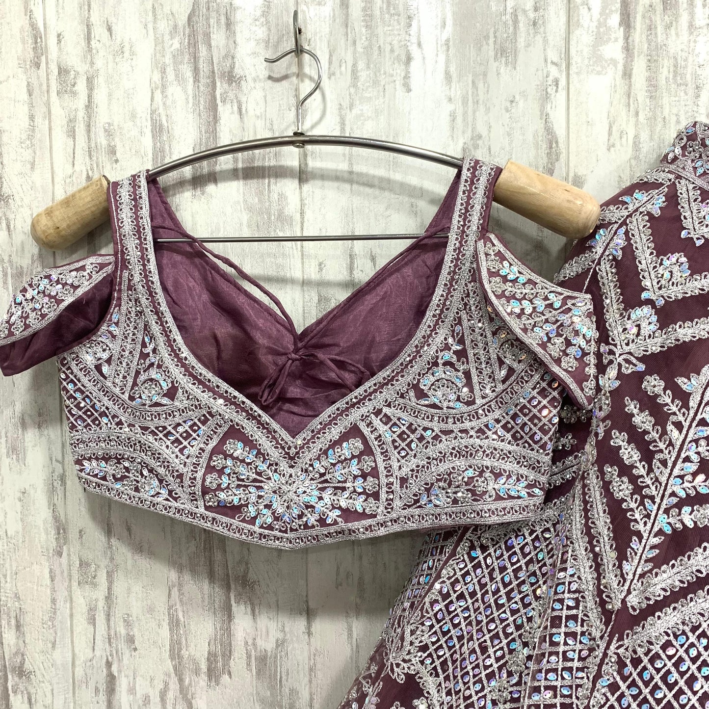 Designer yellow crop top Lehenga