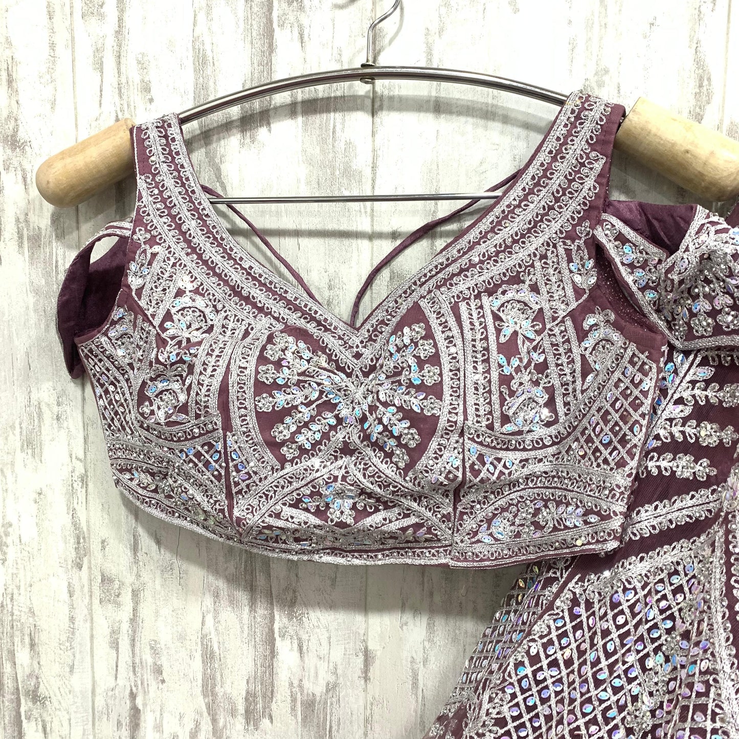 Designer yellow crop top Lehenga