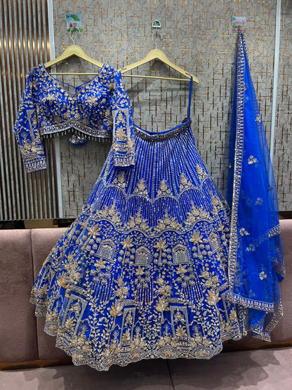 Designer Red crop top Lehenga Happy Customer