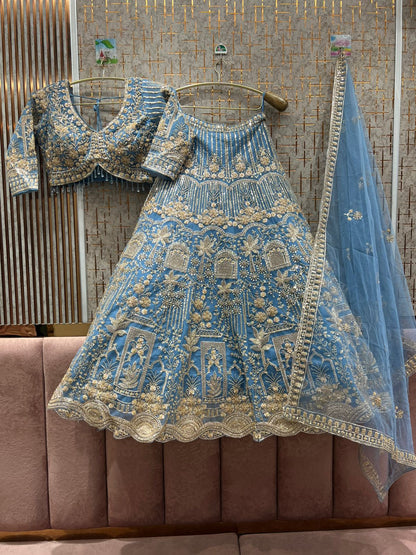 Designer Red crop top Lehenga Happy Customer