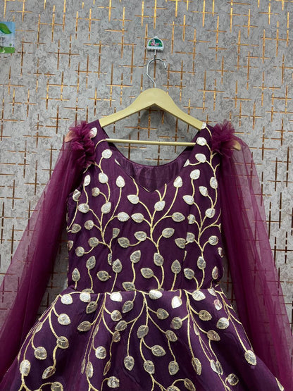 Stunning purple gown