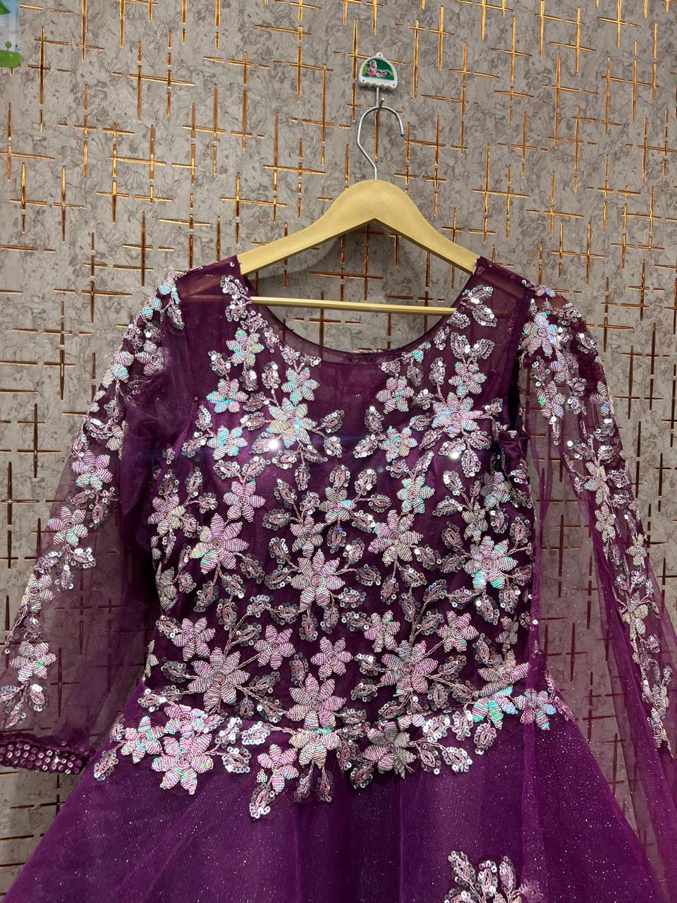 Delightful purple gown