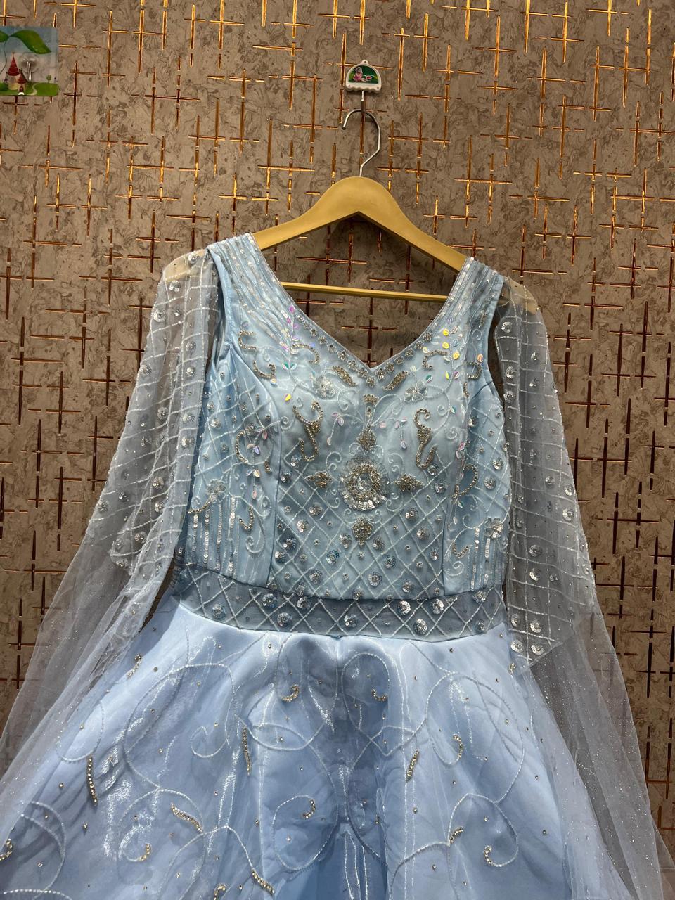 Gorgeous Sky blue gown Cinderella