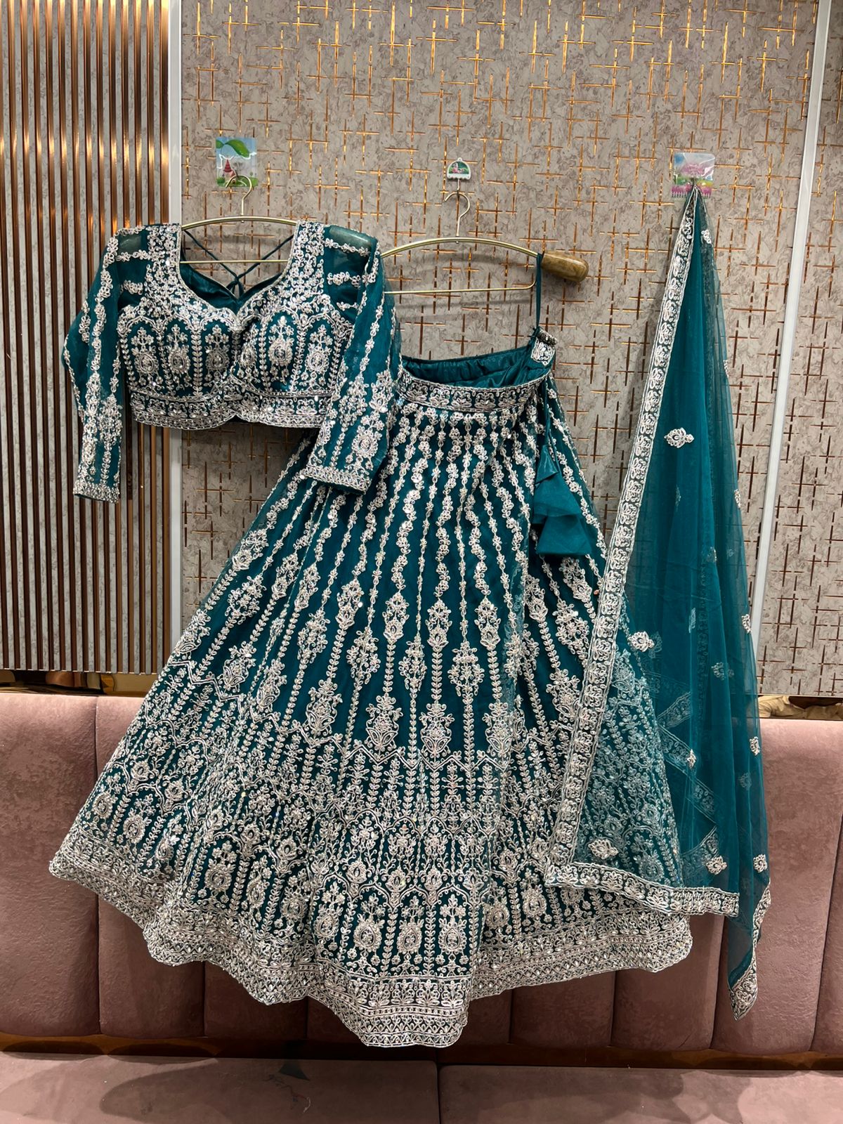 Something different yellow haldi mehendi crop top Lehenga