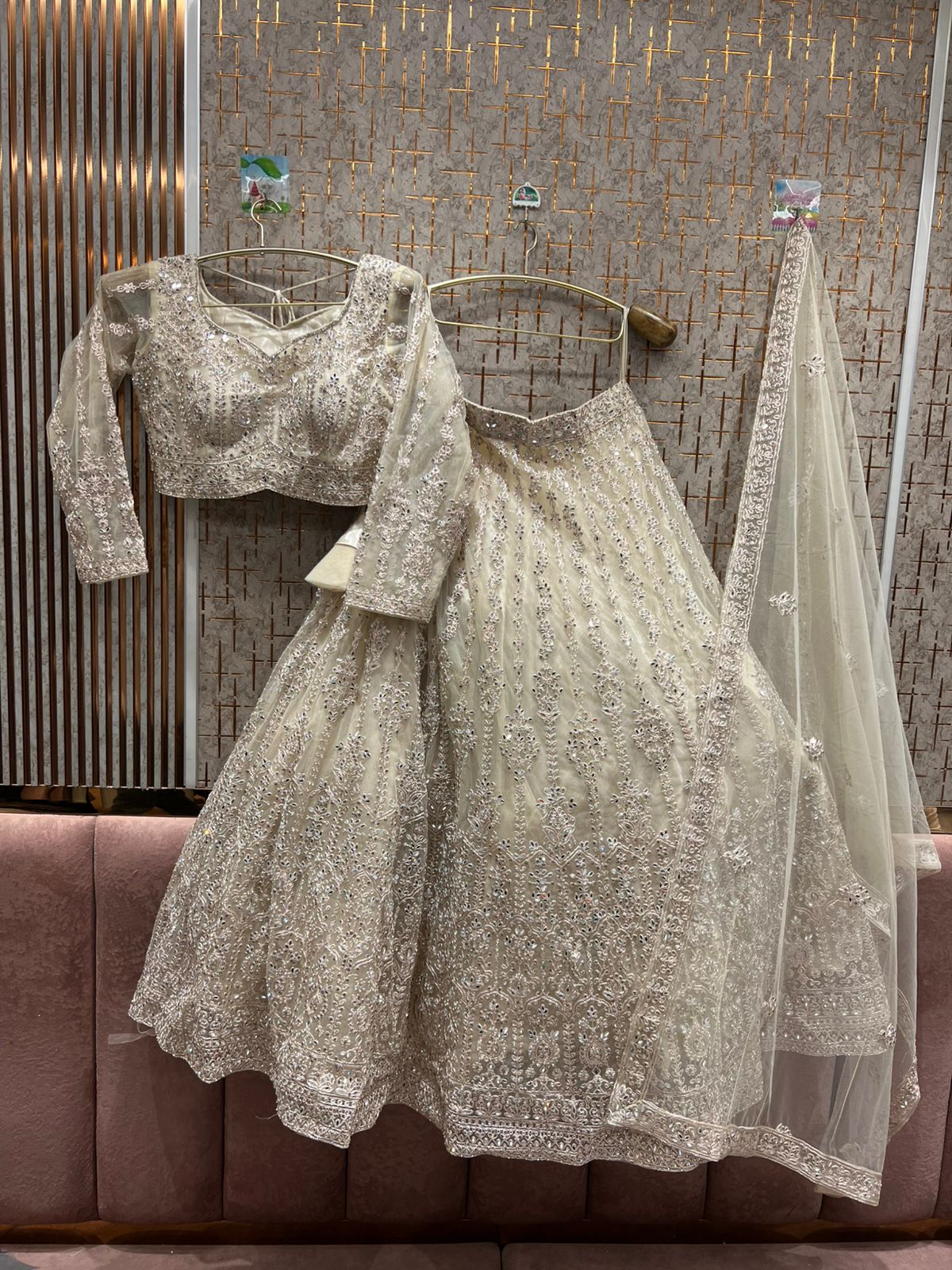 Something different yellow haldi mehendi crop top Lehenga