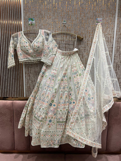 Beautiful yellow Haldi mehendi crop top Lehenga