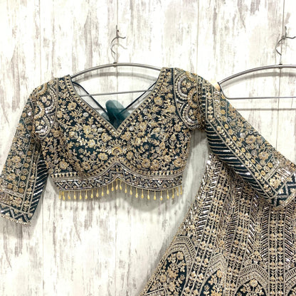 Fantastic yellow haldi mehndi Crop top Lehenga