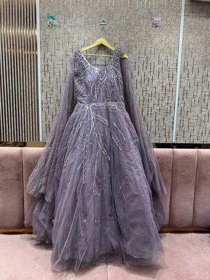 Elegant wine pink gown