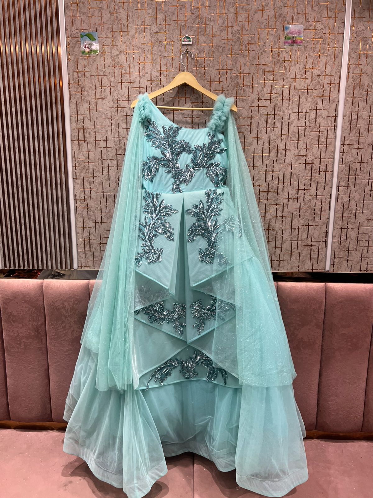 Astonishing sky blue gown Cinderella