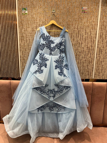 Astonishing sky blue gown Cinderella