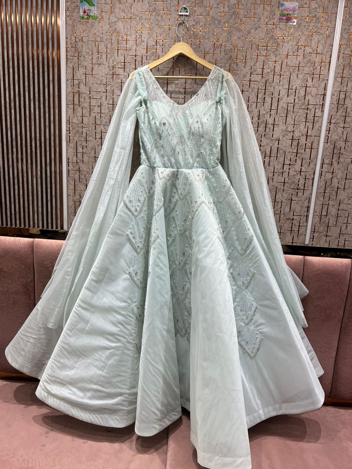 Awesome sky blue gown Cinderella