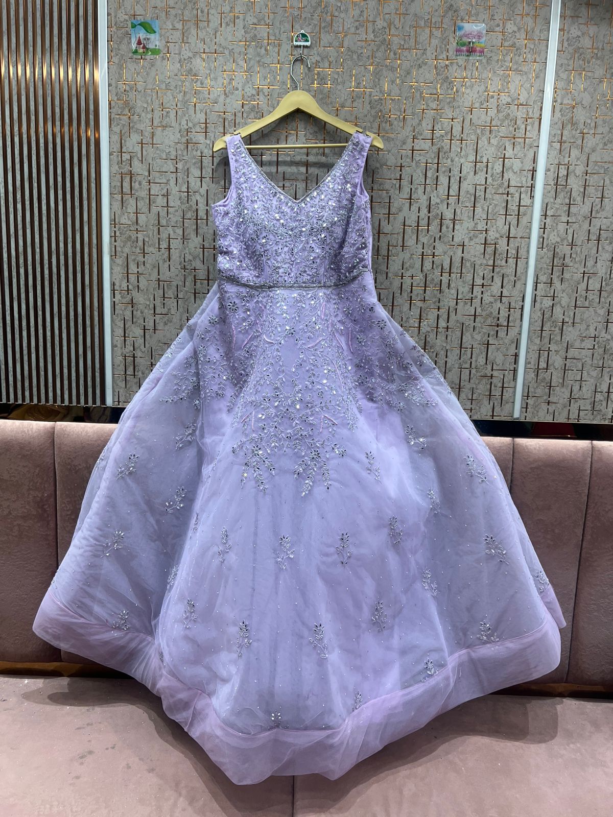 Stunning purple gown