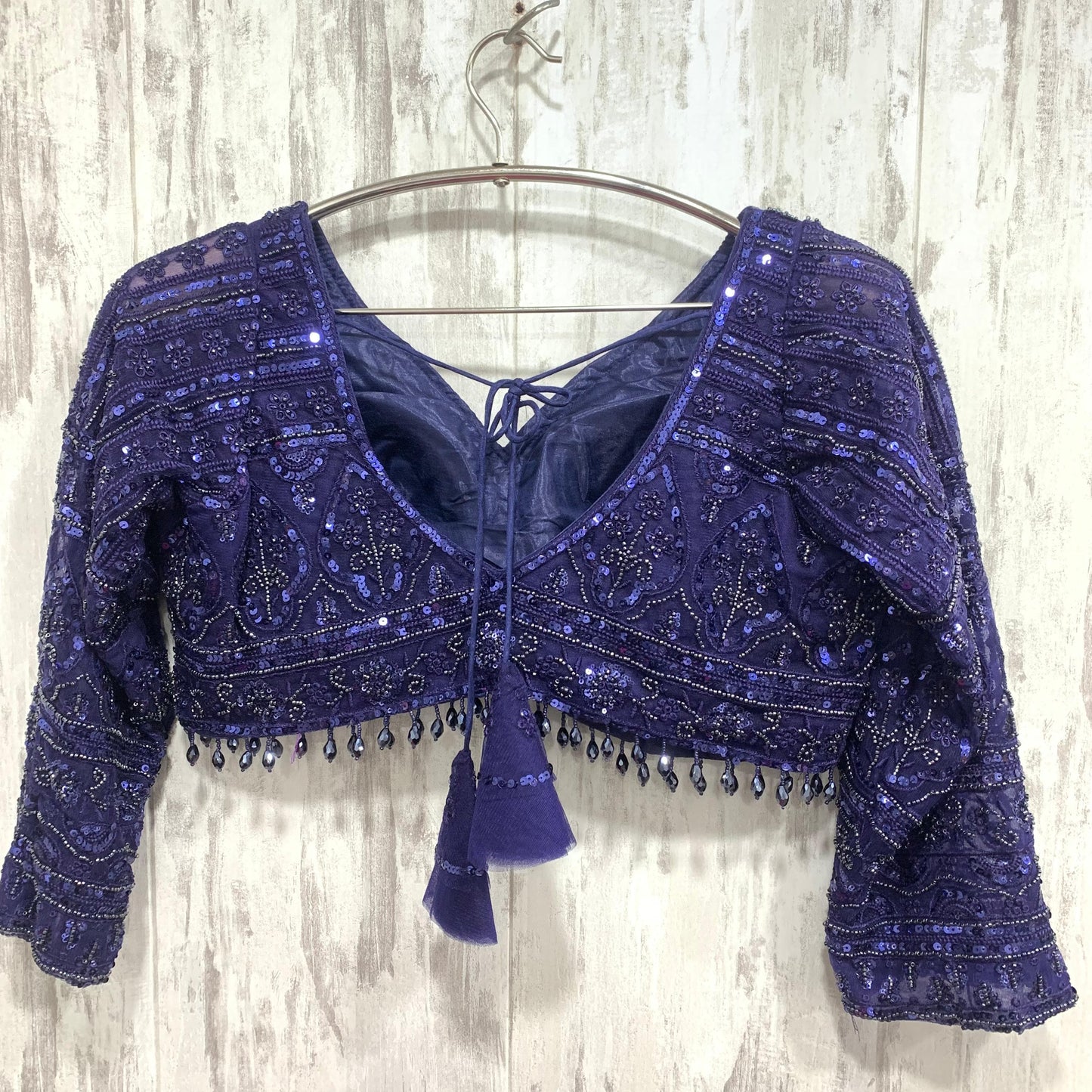 Something different pink peach on peach monotone crop top Lehenga