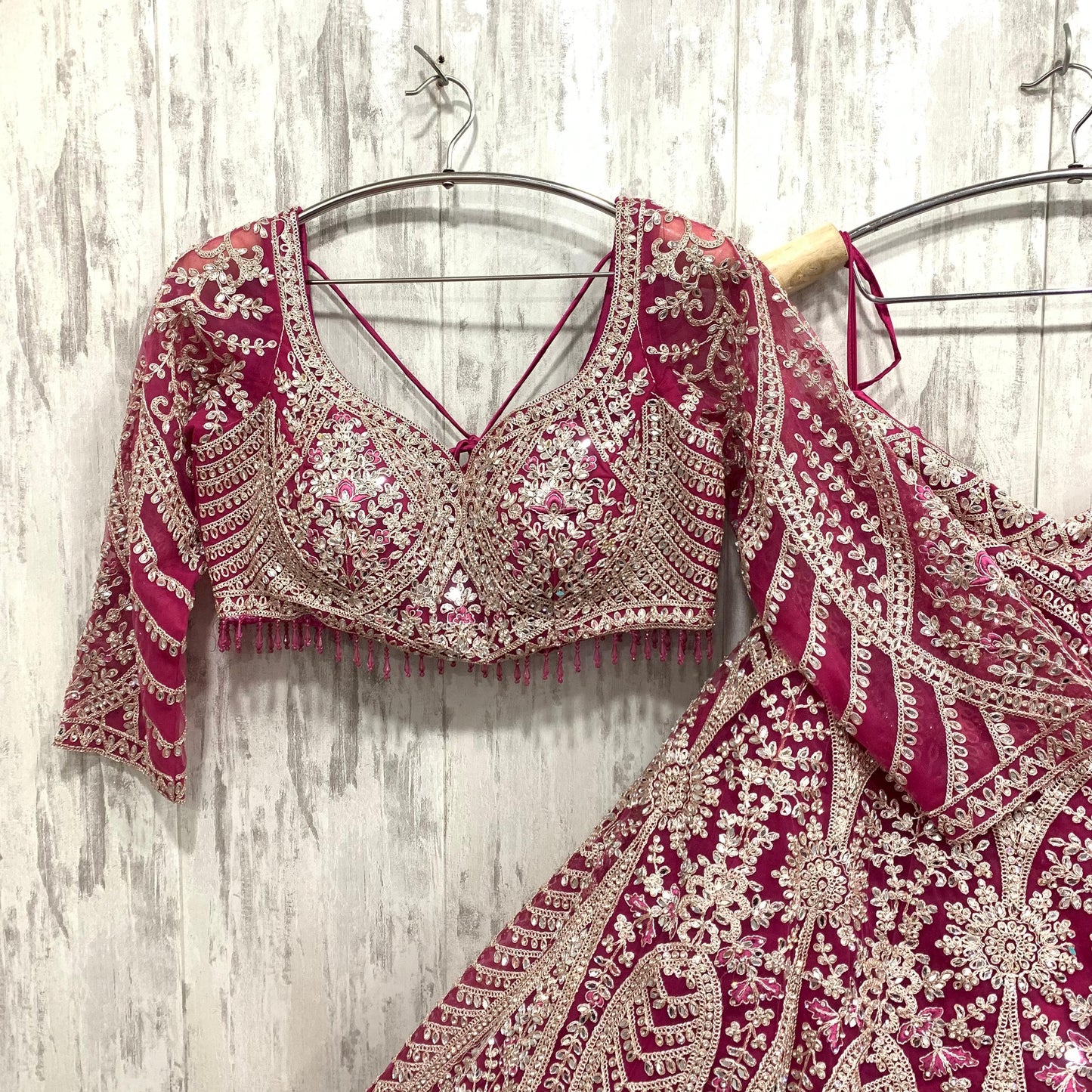 Amazing golden mustard crop top Lehenga