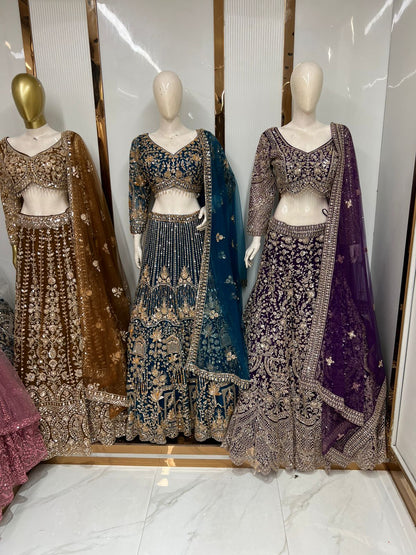 Designer Red crop top Lehenga Happy Customer