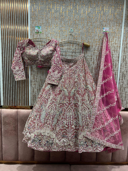 Awesome yellow crop top Lehenga