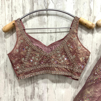 12 kali Amazing Orange crop top Lehenga