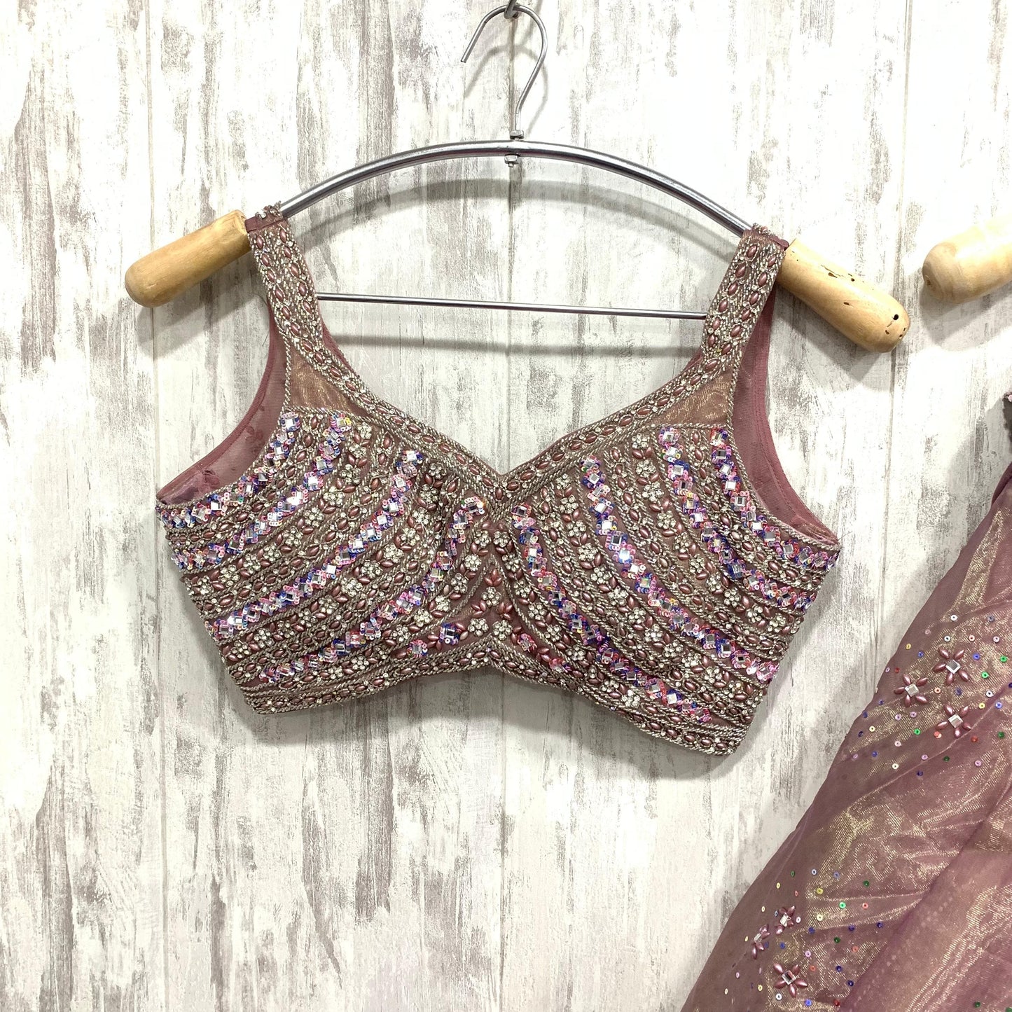 12 kali Amazing Orange crop top Lehenga