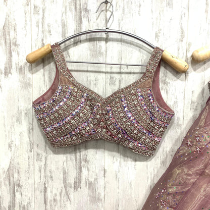 12 kali Amazing Orange crop top Lehenga