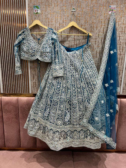 Beautiful Hot pink crop top Lehenga