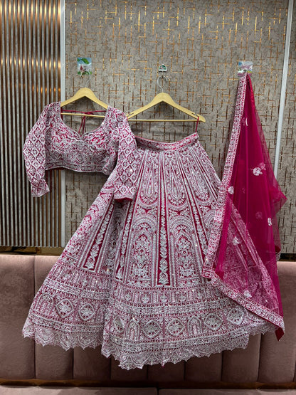 Fantastic green crop top Lehenga