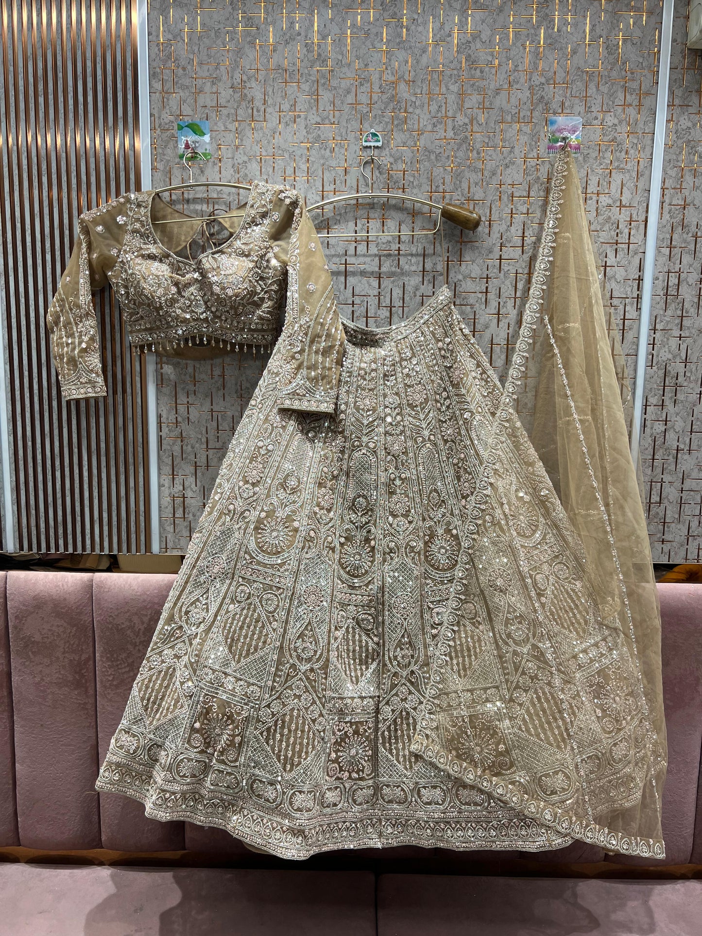 Fantastic mustard crop top Lehenga