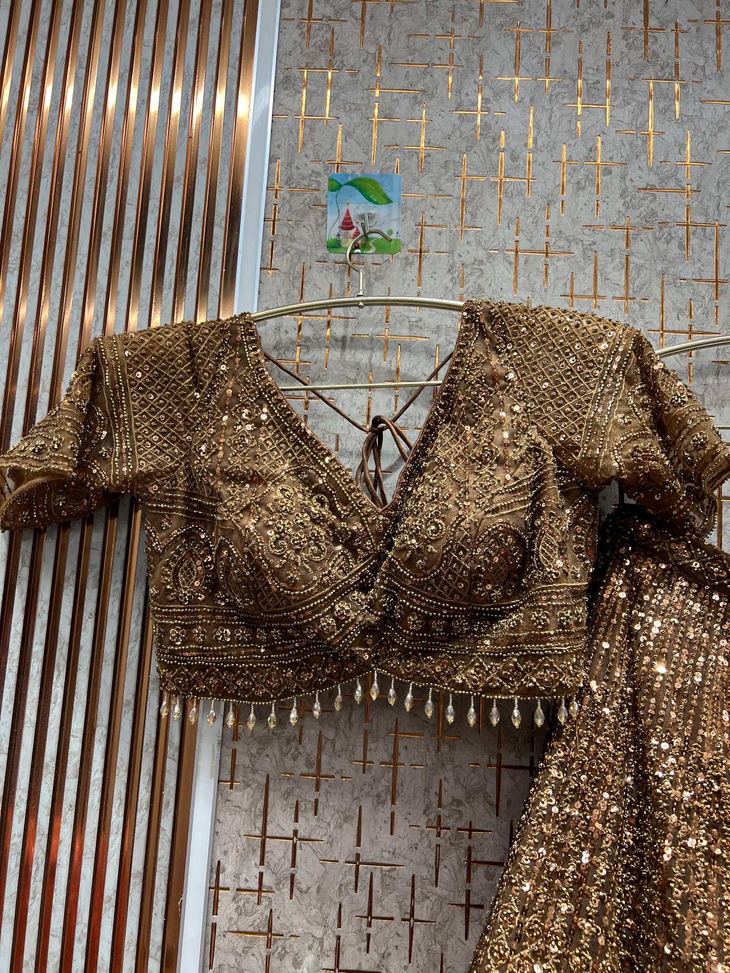 Good looking purple on Purple monotone crop top Lehenga