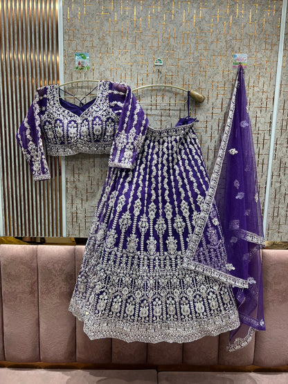 Khoobsurat Yellow haldi mehendi crop top Lehenga