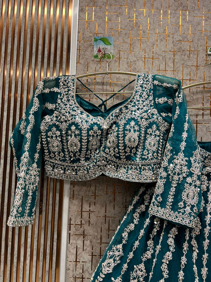 Khoobsurat Yellow haldi mehendi crop top Lehenga